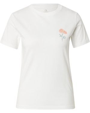 Converse T-Shirt 'Spring Blooms' - Weiß
