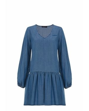 FRESHLIONS Blusenkleid Bonnie - Blau