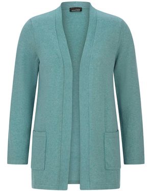 Goldner Strickjacke - Blau
