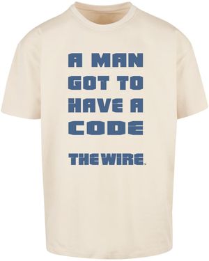 Merchcode T-Shirt The Wire A - Blau