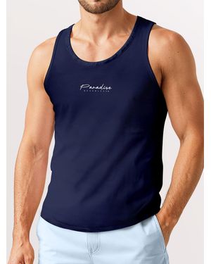Neverless Shirt Palmen - Blau