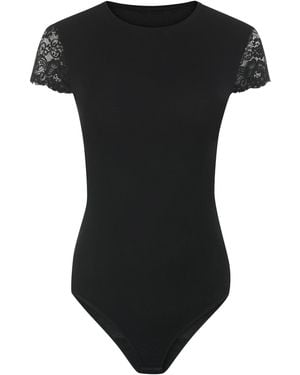 Evoni Shirtbody - Schwarz