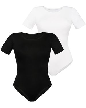 Teyli Bodysuit Shirty - Schwarz