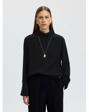 SELECTED Bluse - Schwarz