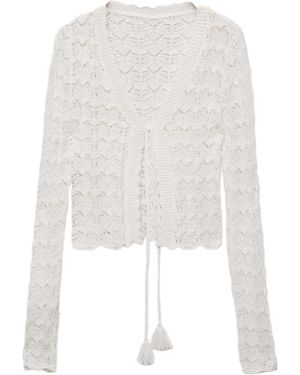 Mango Strickjacke 'Patri' - Weiß
