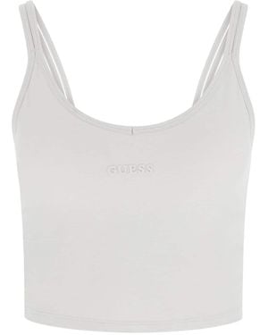 Guess Cropped Active Tanktop - Weiß