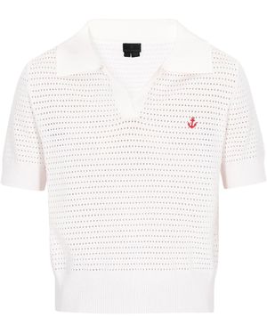 DreiMaster Klassik Pullover 'Classic Look' - Weiß