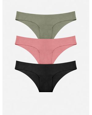 LEAFLETIC Panty Low Rise Hipsters Brief - Grau