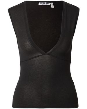 Weekday Top Pia - Schwarz