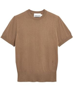 ARMEDANGELS T-Shirt Fine Knit - Braun