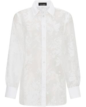 Goldner Bluse - Weiß