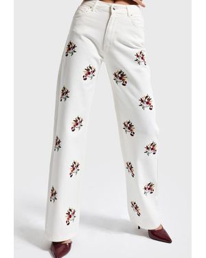 its basic Its Basic Jeans Straight High Rise Jeans (Lenght 30) - Weiß