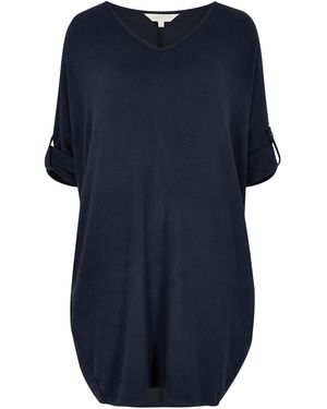 Apricot Kleid - Blau