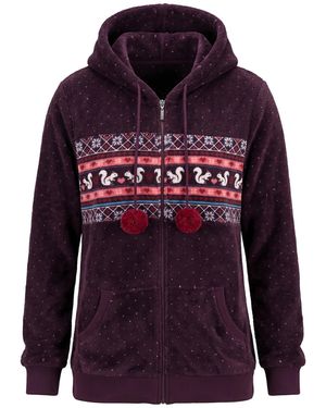 Ulla Popken Fleecejacke - Rot