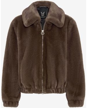 Fuchs & Schmitt Übergangsjacke Fake Fur-Jacke Memphis - Braun