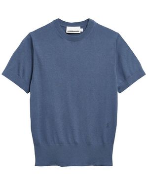 ARMEDANGELS T-Shirt Fine Knit - Blau