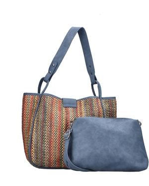 Rieker Set: Shopper Und Umhängetasche - Blau