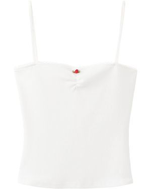 Mango Top Rose - Weiß
