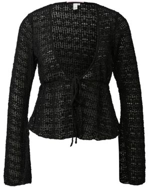 QS Strickjacke - Schwarz