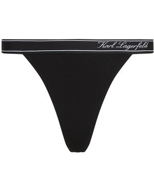 KARL LAGERFELD String - Schwarz