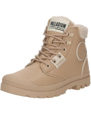Palladium Schnürstiefelette 'Pampa' - Natur
