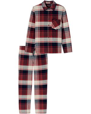 Schiesser Pyjama Selected Premium Warming - Rot