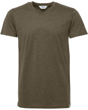 Solid V-Shirt - Grün