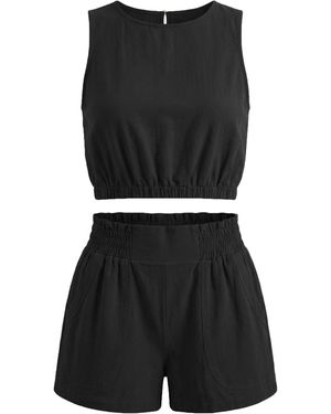 Imily Bela Set: Top Und Shorts - Schwarz