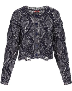 myMo ROCKS Strickjacke - Blau