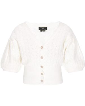 faina Strickjacke - Weiß