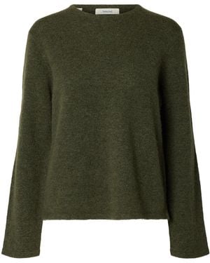 SELECTED Pullover Slwlulu - Grün