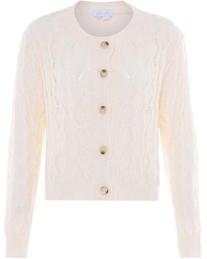 Blonda Strickjacke - Weiß