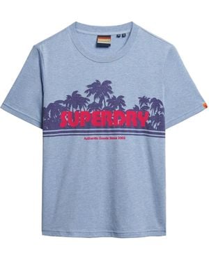 Superdry T-Shirt - Blau