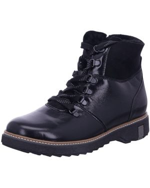 Waldläufer Schnürstiefel Stiefel Damen 911802-304 001 Lackleder - Blau