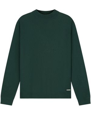 Dstrezzed Pullover Archer Mockneck - Grün