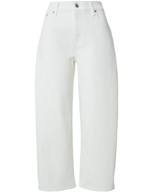 Calvin Klein Hose Cropped Barrel Leg - Weiß