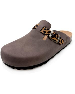 thies Clogs 1856 Eco Bio Leo Belt Clog - Braun