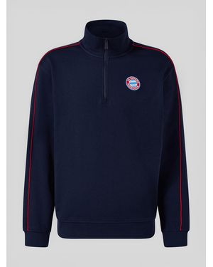 FC Bayern München Half-Zip Pullover Essentials - Blau
