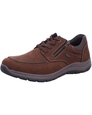 Rieker Schnürschuh Sportlicher Schnürschuh Herren 03601 22 Kunststoff (Synthetik) - Braun