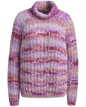 Smith & Soul Rollkragenpullover - Lila