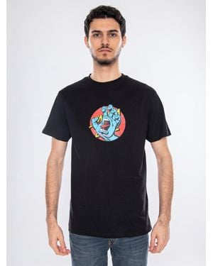 Santa Cruz Shirt Hand Dot Front - Blau
