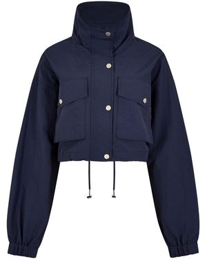 Apricot Sportliche Kurze Jacke - Blau