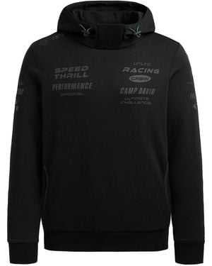 Camp David Hoodie Aus Interlock Mit Rubber Artworks - Schwarz
