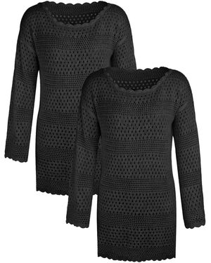 MEETWEE Strandkleid - Schwarz