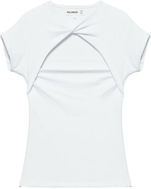 Pull&Bear T-Shirt - Weiß