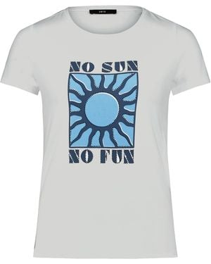 Zero Printshirt Mit Aufdruck - Grau