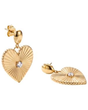 PURELEI Ohrringe Shining Heart - Mettallic