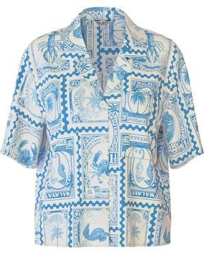 Object Bluse Objvima - Blau
