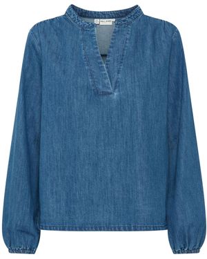 Pulz Bluse 'Malia' - Blau