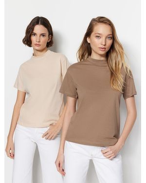 Trendyol T-Shirt - Natur